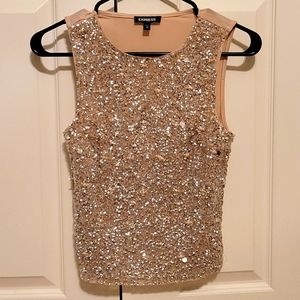 Express | Sparkly Sleeveless Top